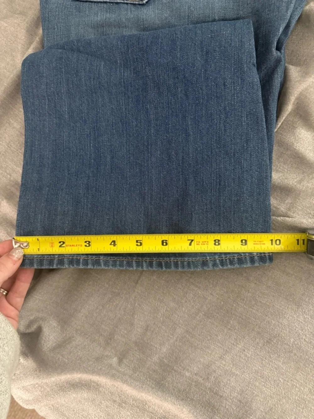 True Religion Jeans Mens 32x33 Blue Billy Boot Leg Contrast Stitch